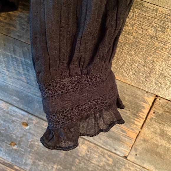 Free People Abigail Victorian Cotton Top S - Picture 8 of 12